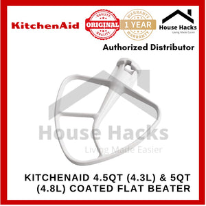 KitchenAid 4.5Qt (4.3L) & 5Qt (4.8L) Coated Dough Hook for Tilt-head Stand Mixer