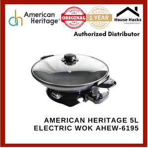 American Heritage 5L Electric Wok AHEW-6195