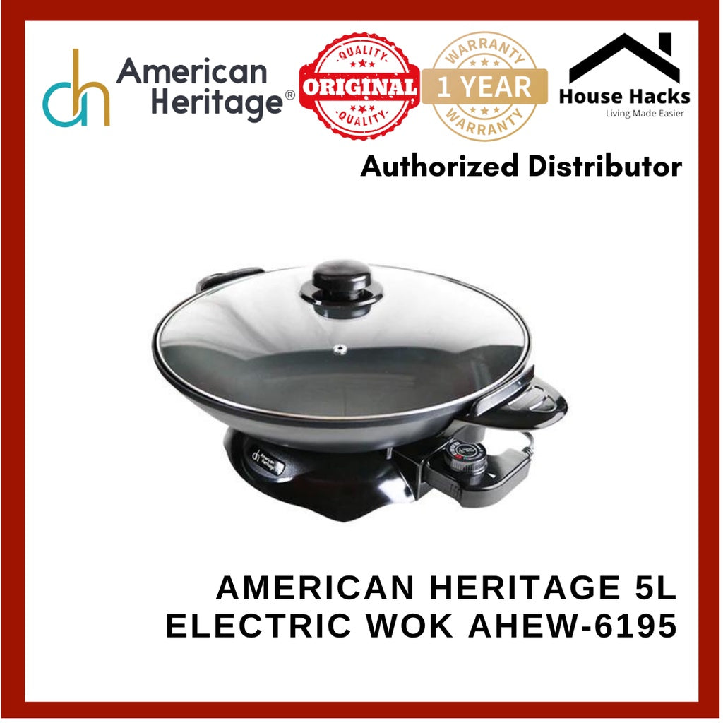 American Heritage 5L Electric Wok AHEW-6195