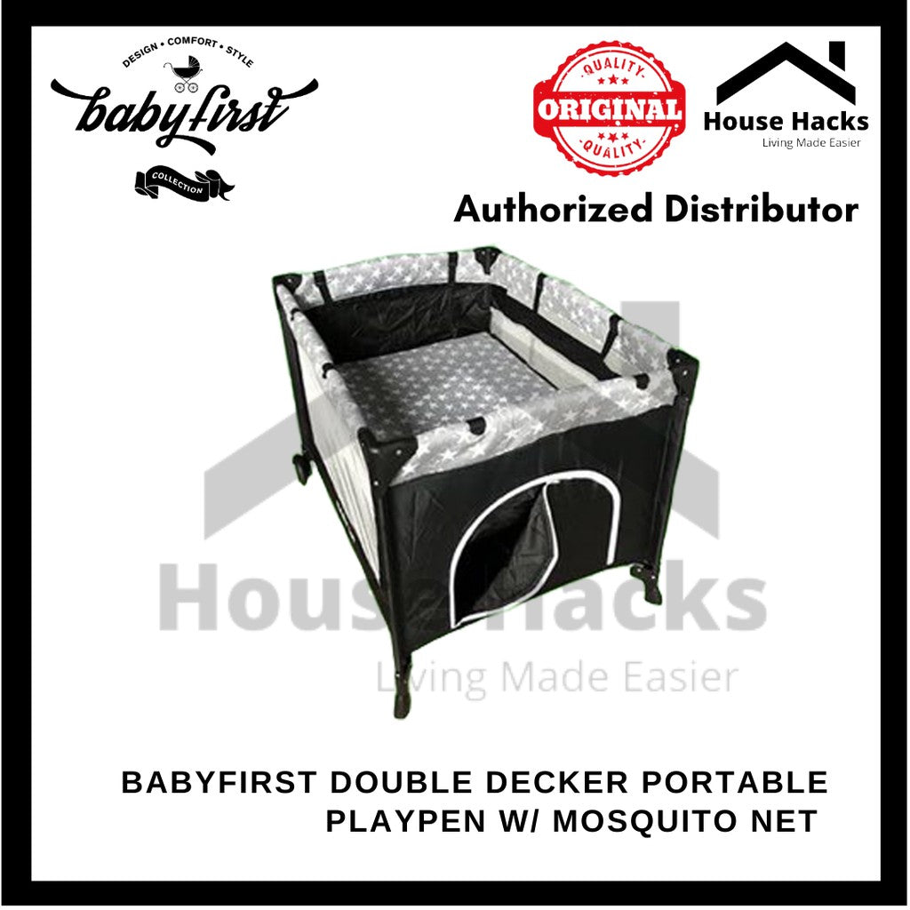 BabyFirst Double Decker Playpen with Mosquito Net P-508