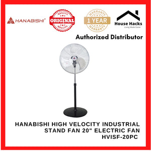 Hanabishi High Velocity Industrial Stand Fan 20" HVISF-20PC Electric Fan
