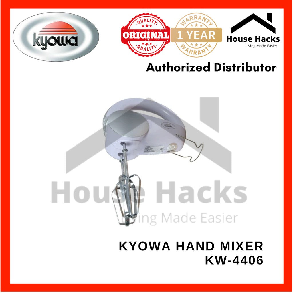 Kyowa Hand Mixer w/ 5 Adjustable Speed & Turbo Switch with 4 Accessories KW-4406