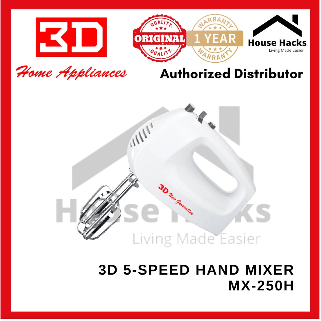 3D 5-Speed Hand Mixer MX-250H
