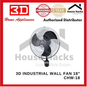 3D Industrial Wall Fan 18" CHW-18