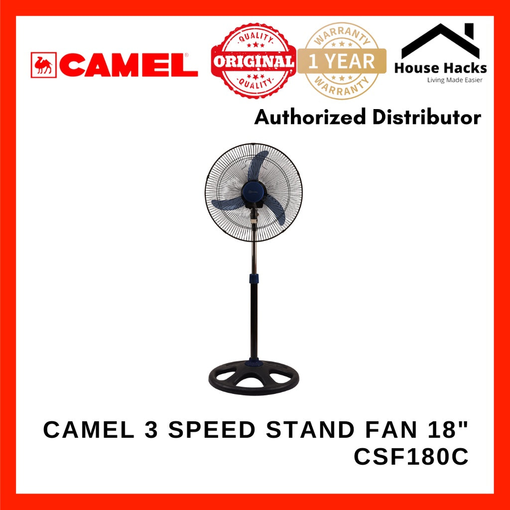 Camel CSF-1801C 3x Speed Motor Amihan Stand Fan 18