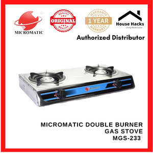 Micromatic MGS-233 Double Burner Gas Stove