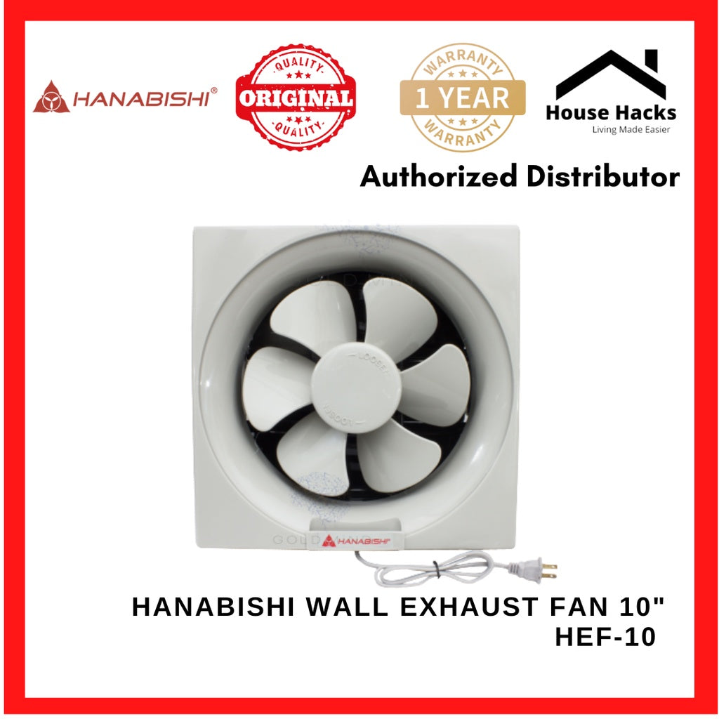 Hanabishi Wall Exhaust Fan - 10 inches HEF10