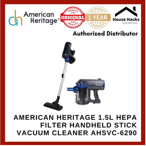American Heritage 1.5L HEPA Filter Handheld Stick Vacuum Cleaner, Cyclone Technology AHSVC-6290