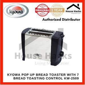 Kyowa 2-Sliced Pop Up Bread Toaster with 7 Bread Toasting Control KW-2509