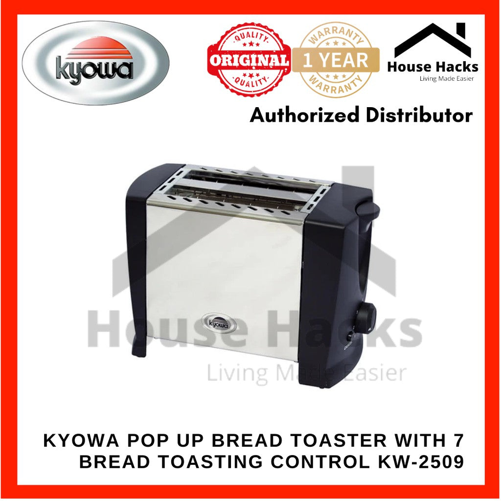 Kyowa 2-Sliced Pop Up Bread Toaster with 7 Bread Toasting Control KW-2509