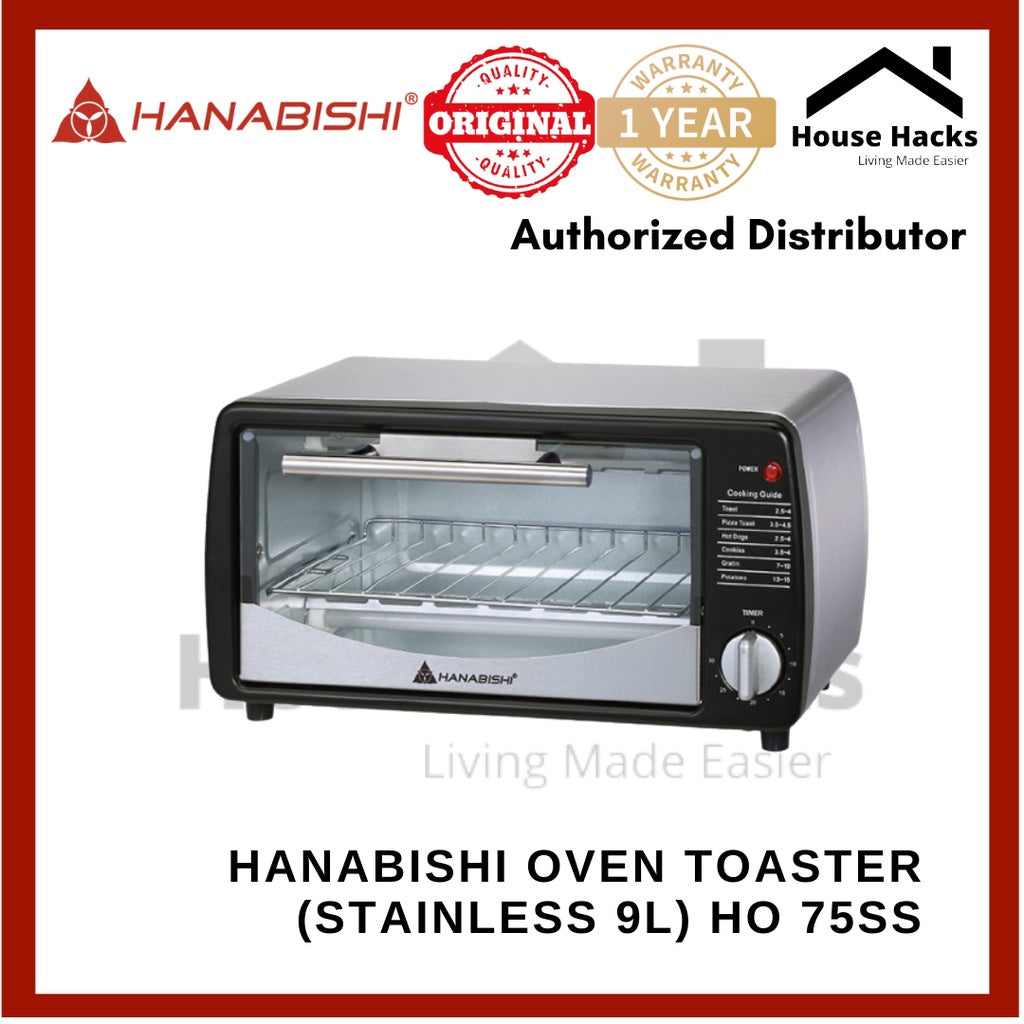 Hanabishi HO 75SS Oven Toaster (Stainless 9L)