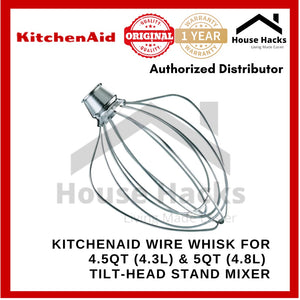 KitchenAid Tilt-head Wire Whisk for 4.5Qt (4.3L) and 5Qt (4.8L) Tilt-head Stand Mixer