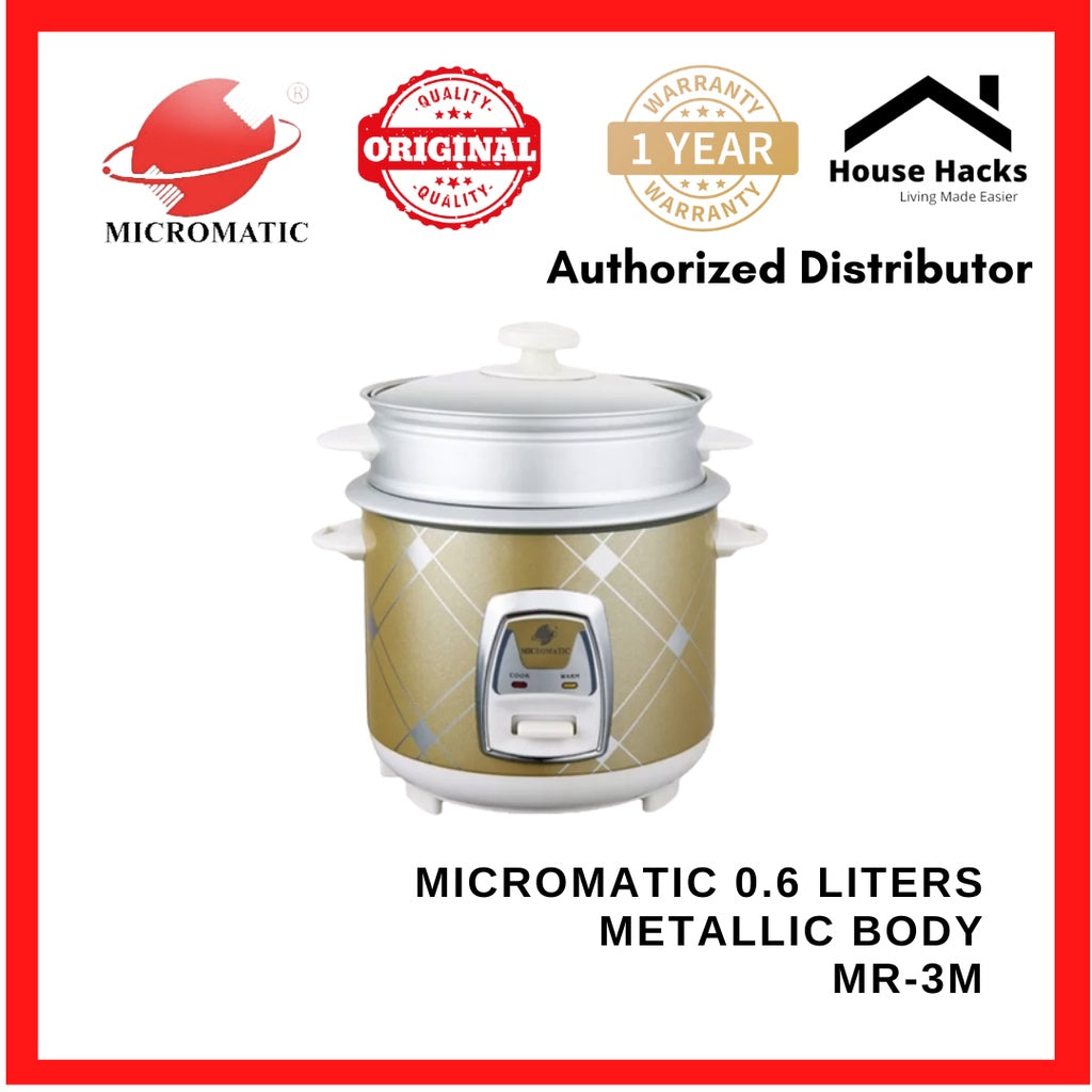 Micromatic MR-3M 0.6Liters 3cups Metallic Body