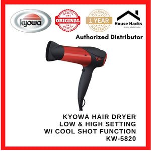 Kyowa Hair Dryer Low & High Setting w/ Cool Shot Function KW-5820