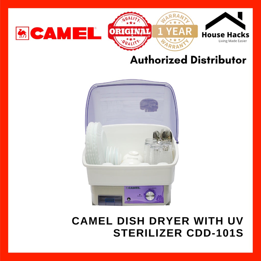 Camel CDD-101S Dish Dryer With UV Sterilizer And Auto-Drying Function (Purple)
