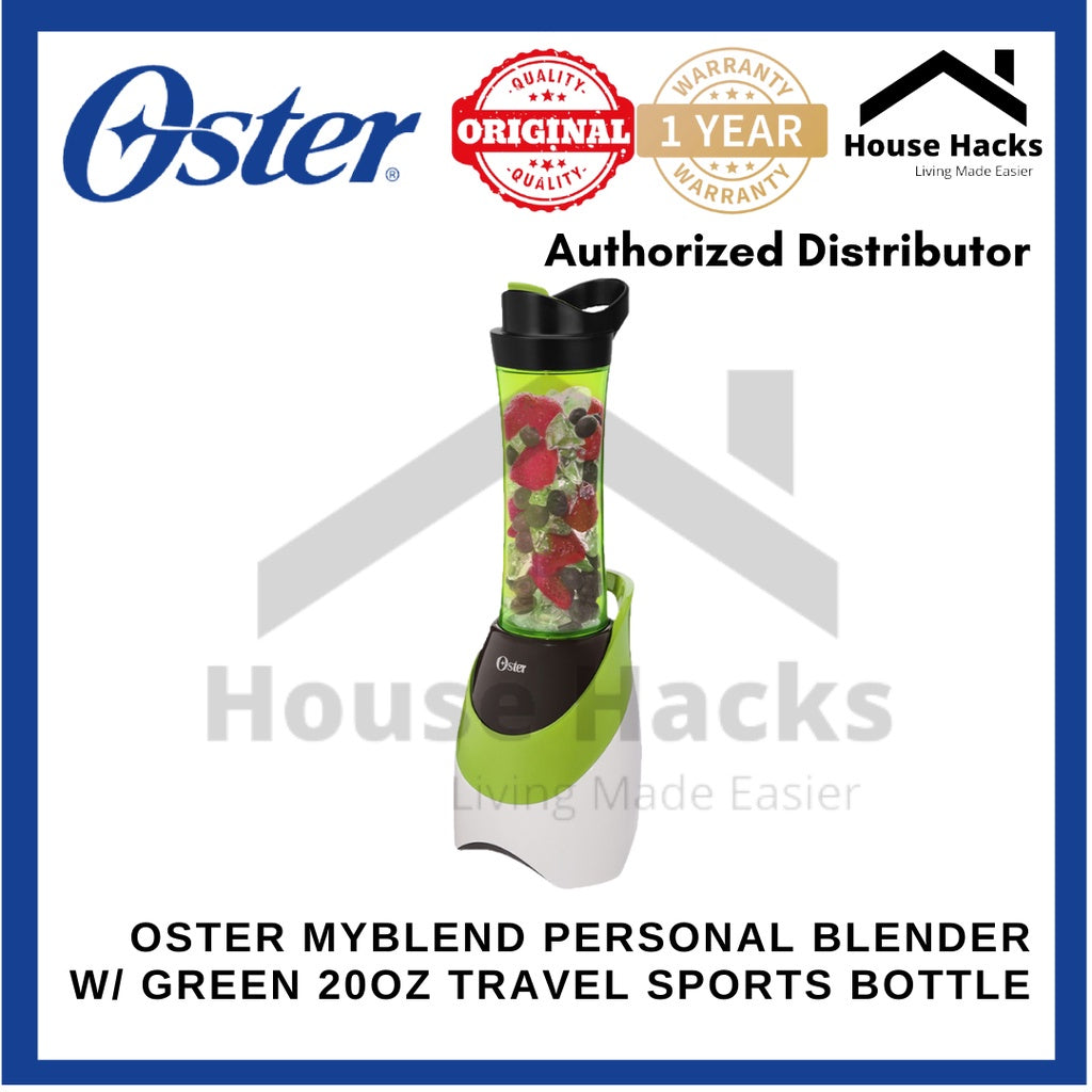 Oster MyBlend Personal Blender with Green 20oz Travel Sports Bottle
