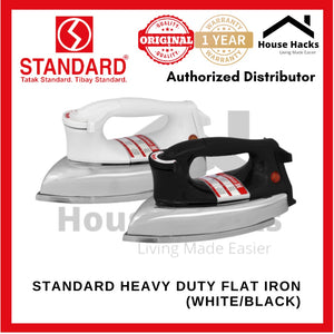 Standard Heavy Duty Flat Iron (WHITE/BLACK) SAI-1002