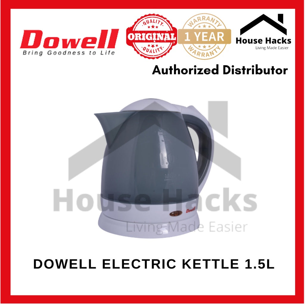 Dowell Original 1.5Liter Electric Water Heater Kettle (Stainless) EK-155