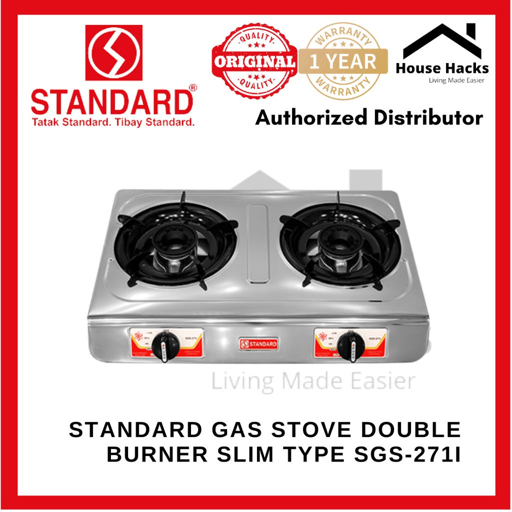 Standard double burner gas shop stove