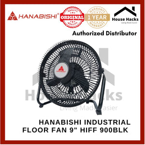 Hanabishi Industrial Floor Fan 9" HIFF 900BLK