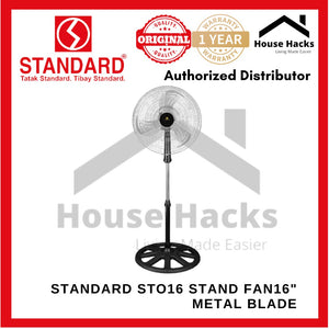 Standard STO-16 stand fan 16" metal blade STO-16E