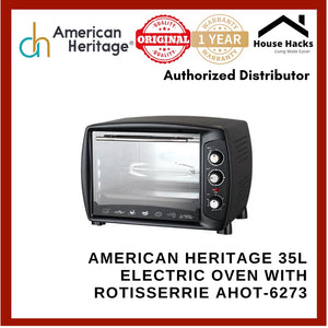 American Heritage 35L Electric Oven with Rotisserie AHOT-6273