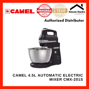 Camel CMX-201S 360_ Automatic Rotating Bowl Electric Mixer 4.5L With 5-Speed Turbo Function (Black)