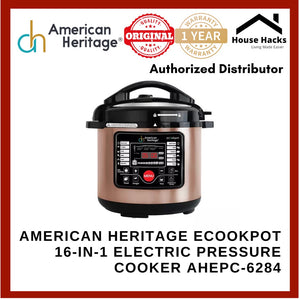 American Heritage Ecookpot 16-in-1 Multifunctional Electric Pressure Cooker AHEPC-6284