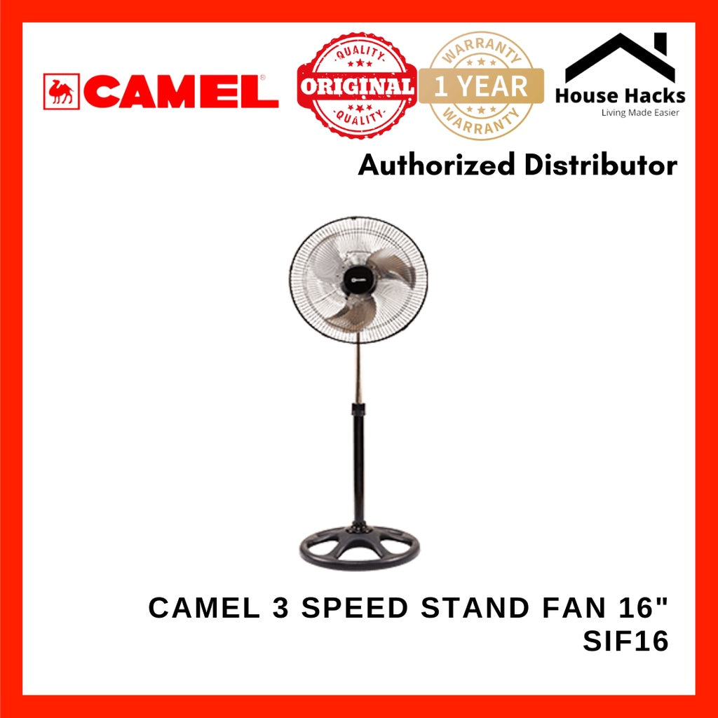 Camel SIF-16 3x Speed Motor Industrial Stand Fan 16
