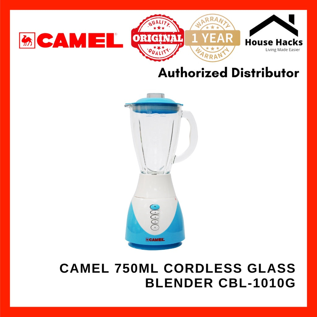 Camel CBL-1010G 360_ Cordless Glass Blender 750ml with Overheat Protection