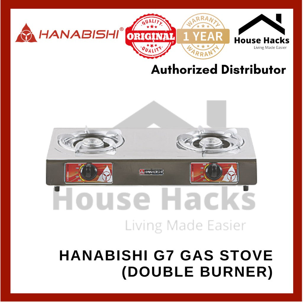 Hanabishi G7 Gas Stove (Double Burner)