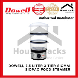 Dowell 7.5 Liter 3-tier Siomai Siopao Food Steamer FS-17S3