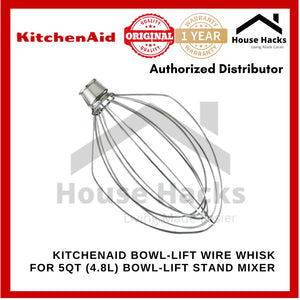 KitchenAid Bowl-lift Wire Whisk for 5Qt (4.8L) Bowl-lift Stand Mixer