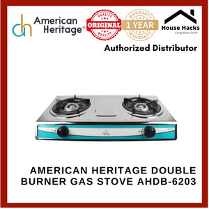 American Heritage Double Burner Gas Stove AHDB-6203