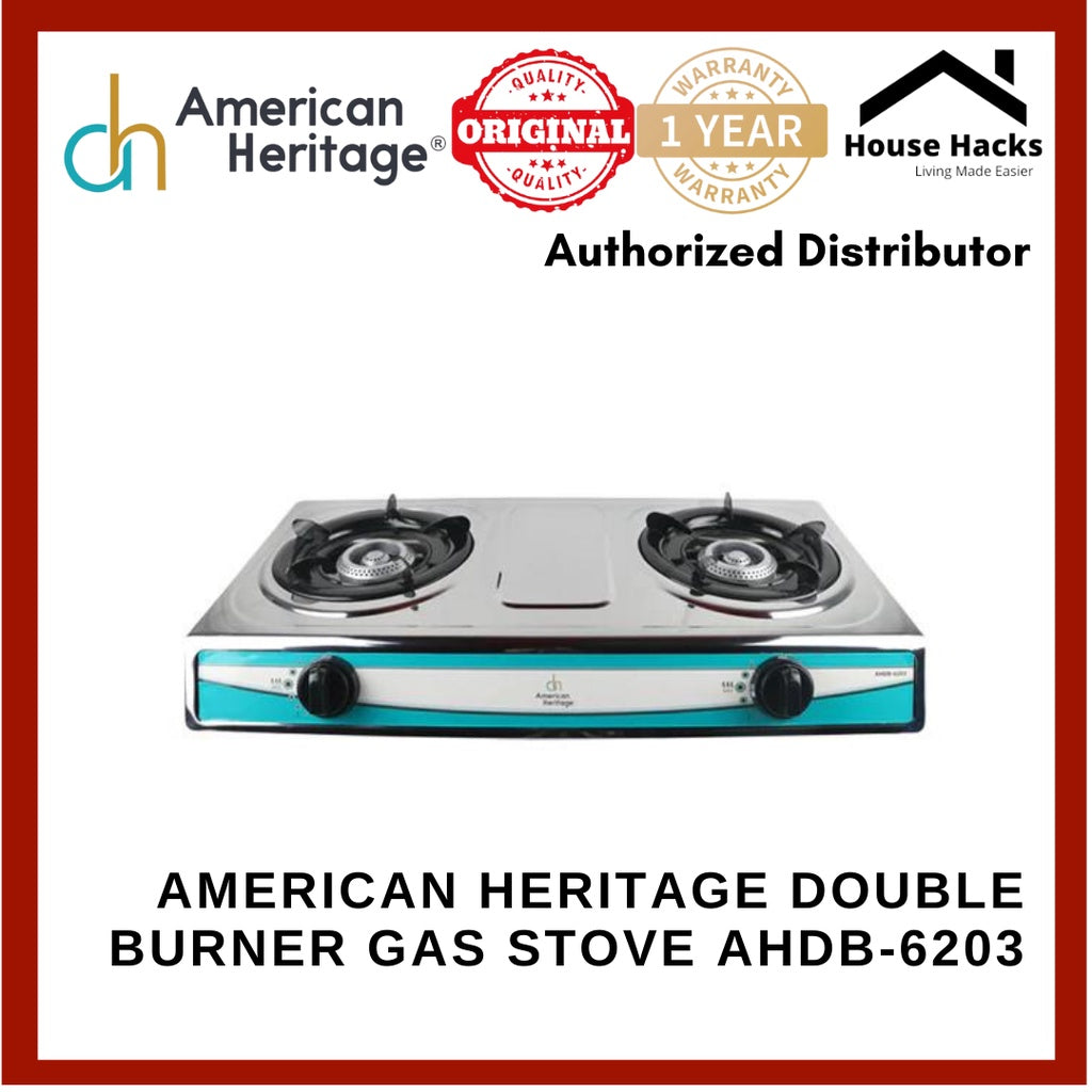 American Heritage Double Burner Gas Stove AHDB-6203