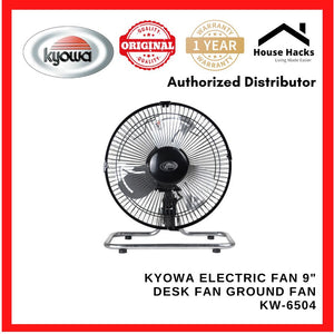 Kyowa Electric Fan 9" Desk Fan Ground Fan KW-6504
