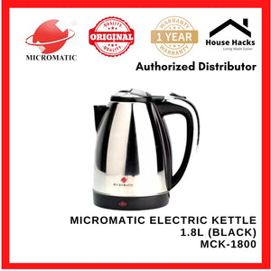 Micromatic MCK-1800 Electric Kettle 1.8L (Black)