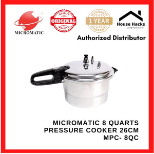 Micromatic MPC- 8QC 8 Quarts Pressure Cooker 26cm