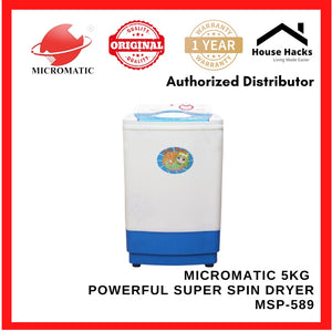 Micromatic MSP-589 5kg Powerful Super Spin Dryer