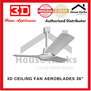 3D Aeroblades 36" Ceiling Fan