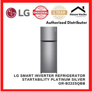 LG Smart Inverter Refrigerator Startability Platinum Silver GR-B222SQBB