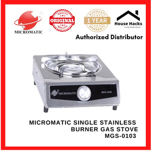 Micromatic MGS-0103 Single Stainless Burner Gas Stove