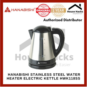 Hanabishi Stainless Steel Water Heater Electric Kettle HWK118SS