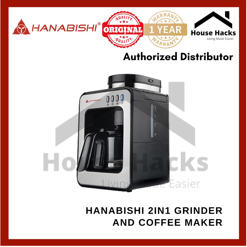 hanabishi coffee maker with grinder