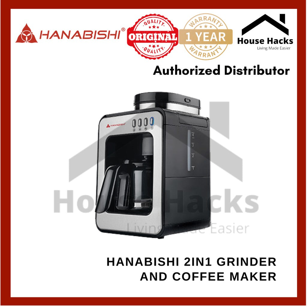 Hanabishi Grinder and Coffee Maker 2-in-1