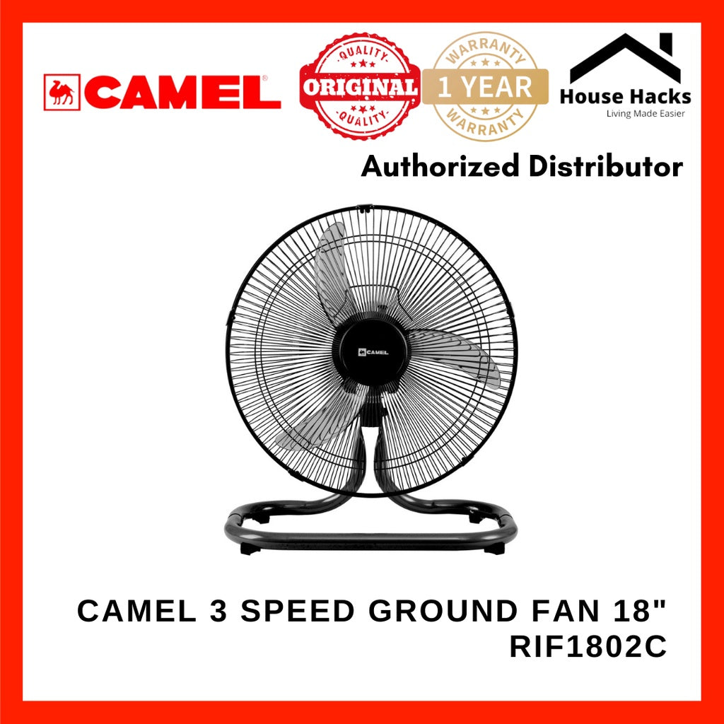 Camel RIF-1802C 3x Speed Motor Industrial Ground Fan 18
