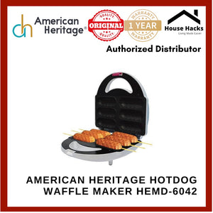 American Heritage Hotdog Waffle Maker HEMD-6042