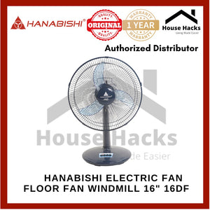 Hanabishi Electric Fan Floor Fan Windmill 16" 16DF