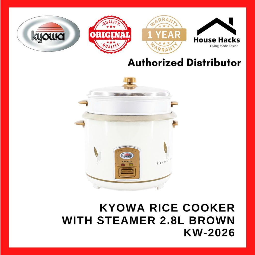 Kyowa Rice Cooker with Steamer 2.8L Brown KW-2026