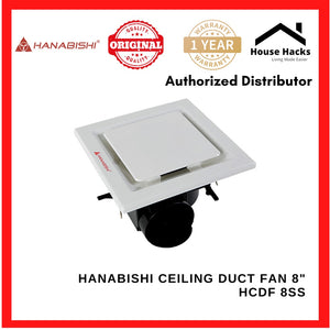 Hanabishi Ceiling Duct Fan 8" HCDF 8SS